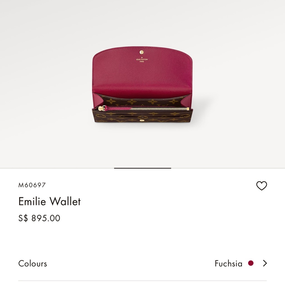 (SOLD) Original LV ( brand new with dust bag and box) Emilie Wallet